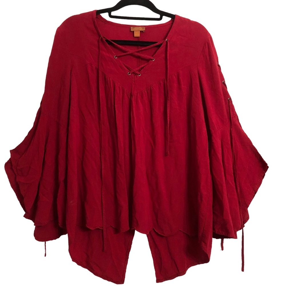 Scully Antonia High-Low Split Back Bell Sleeve La… - image 5